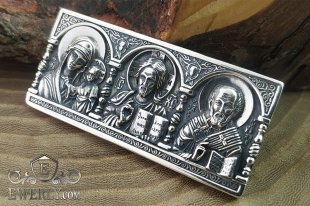 Православна іконка зі срібла для водія, фото